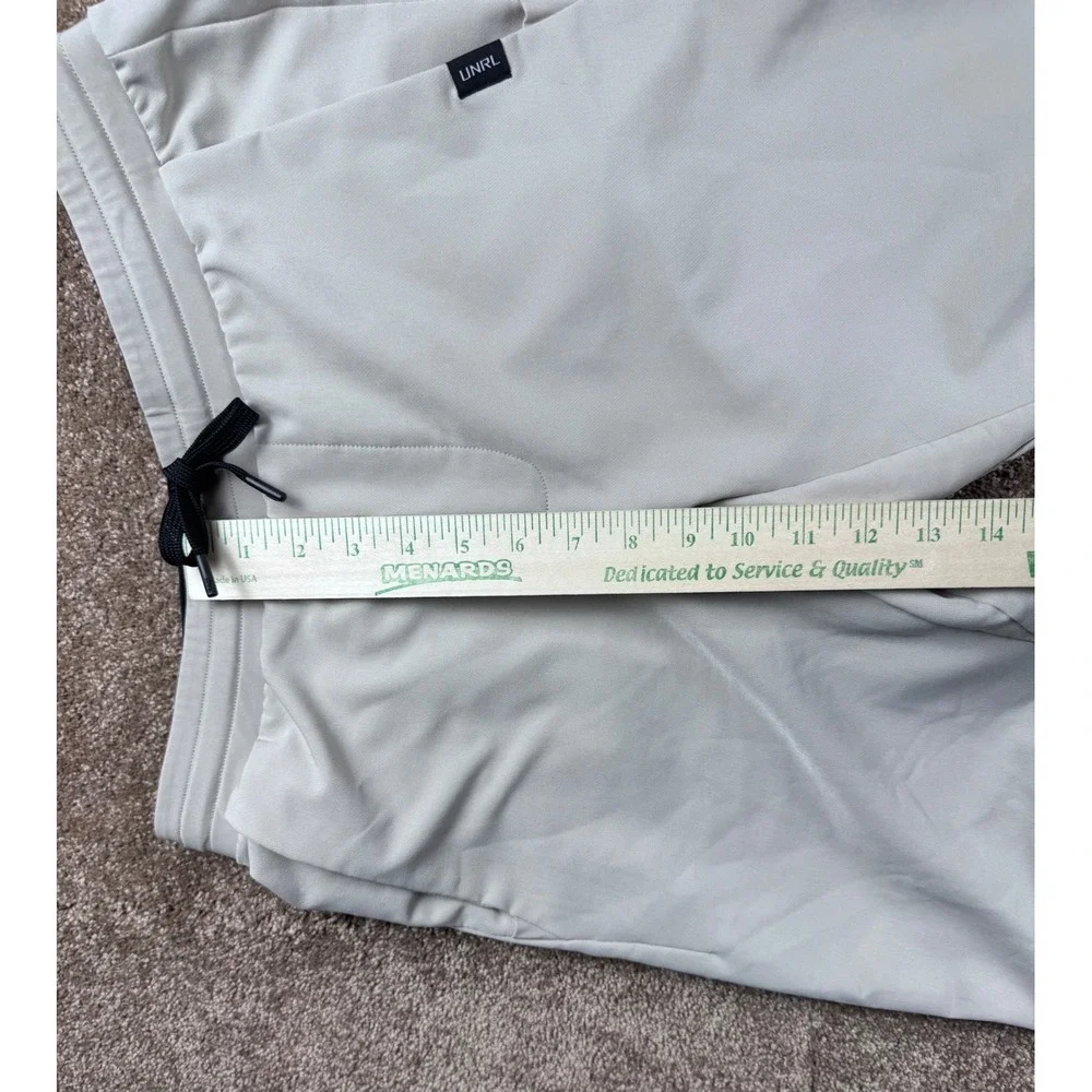 UNRL‎ Apex Pants Mens Stone Light Khaki Tapered Golf Joggers Performance Stretch